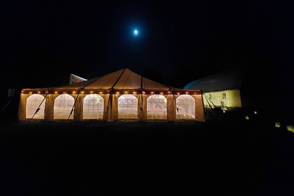 Tent at night