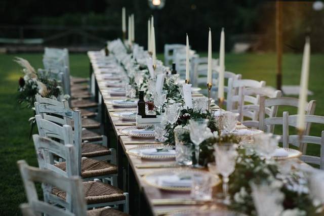 Dinner in the garden