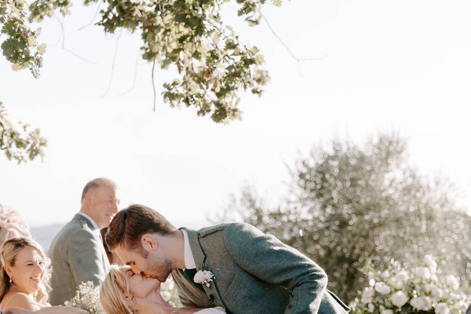 A sweet kiss
