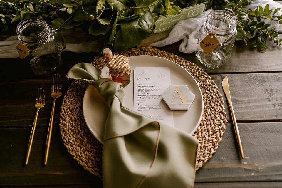 Place Setting - Etched in time