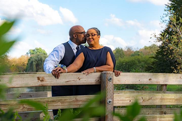 Couple on the bridge