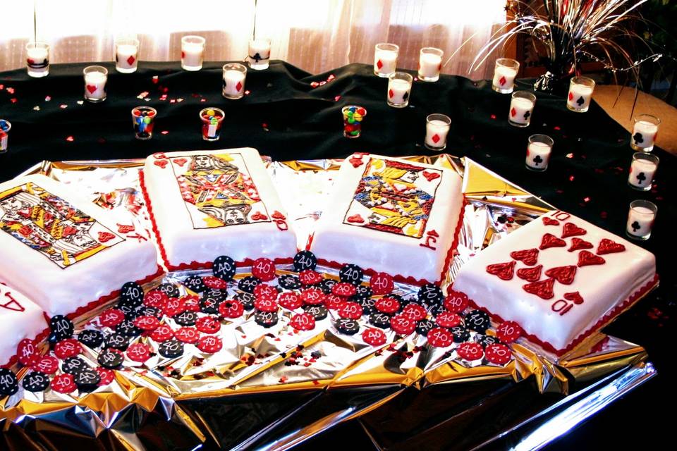 Royal Flush Groom's Cake