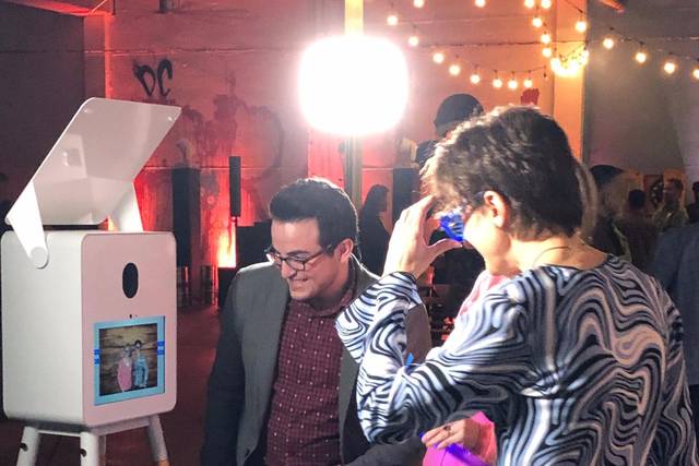 Photo booth in action