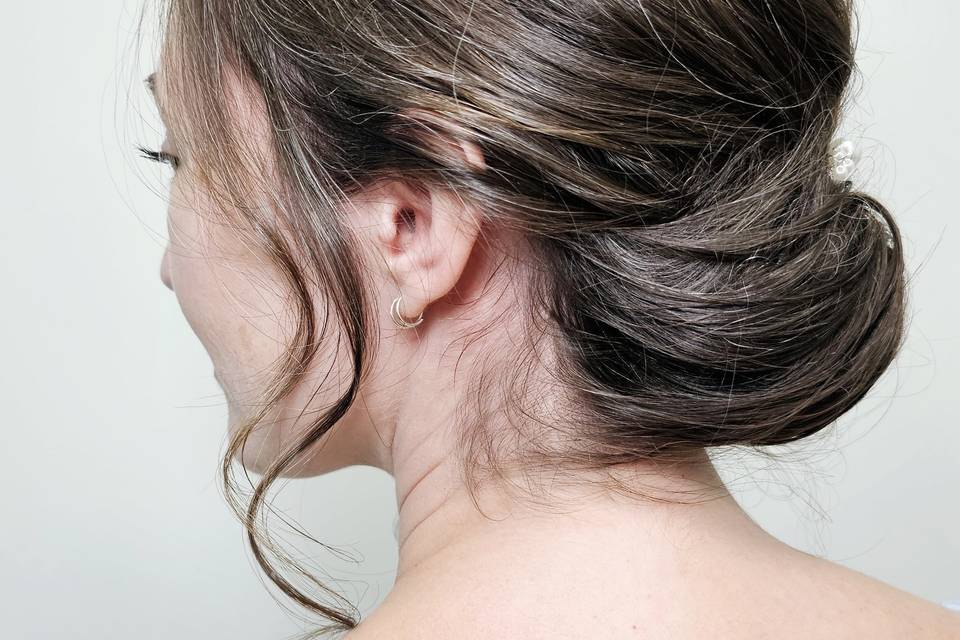 Textured Low Bun