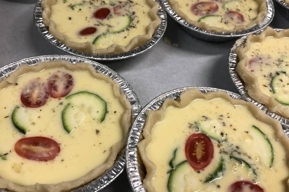 Quiche before its baked