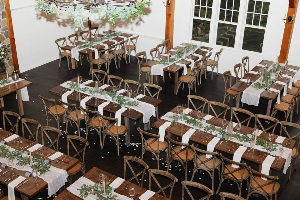 The dining room