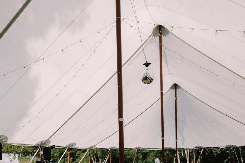 A tented reception!