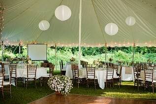 A fairytale tent by the lodge