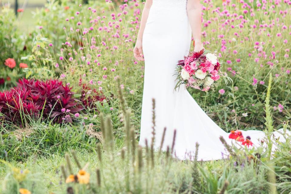 Flower Farm Bridal Session