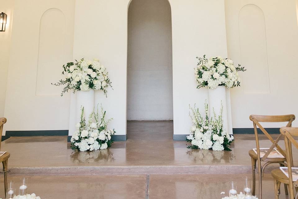 Indoor chapel space
