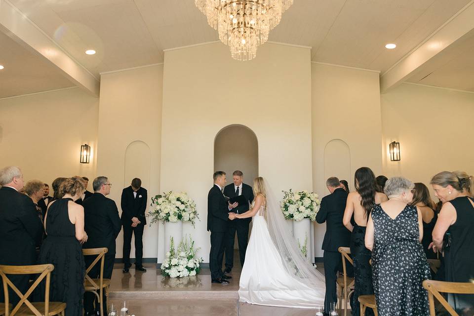 Indoor chapel space