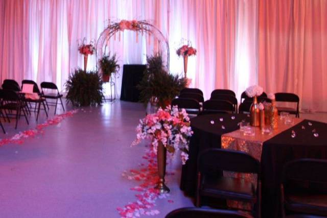 Wedding ceremony area