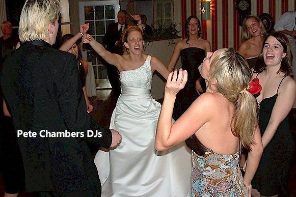 Bride and her guests