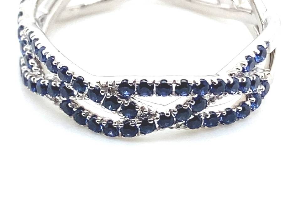 Criss Cross Sapphire twist