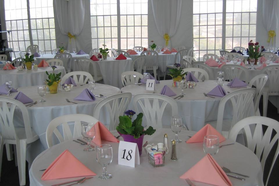 Wedding ceremony area