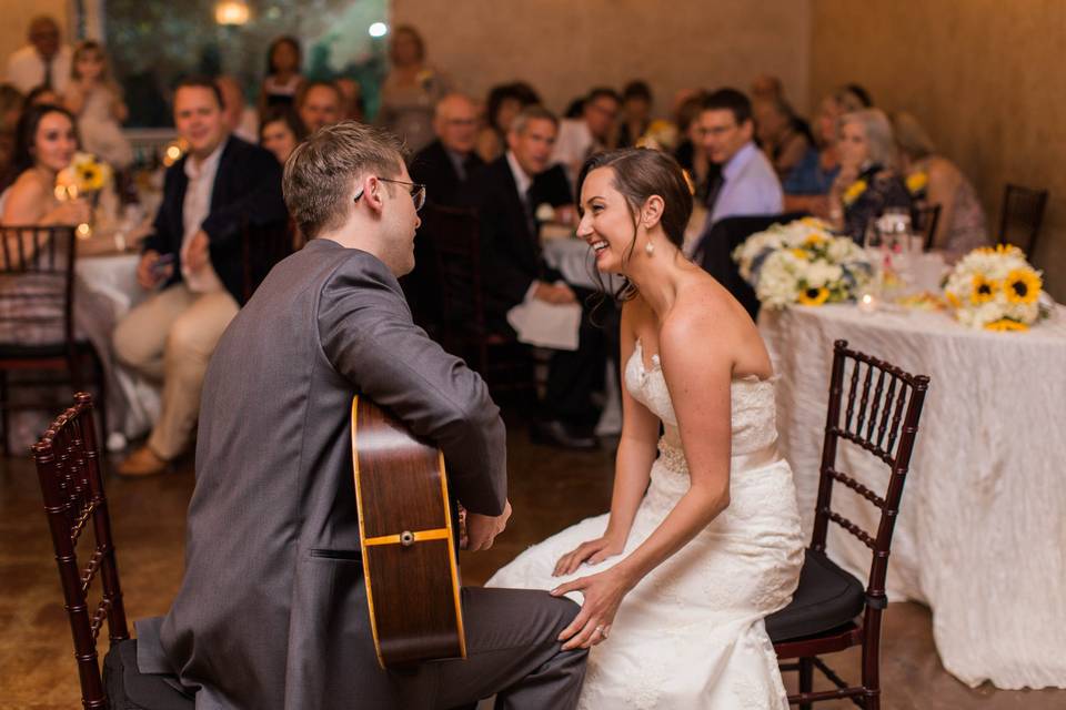 Groom serenade