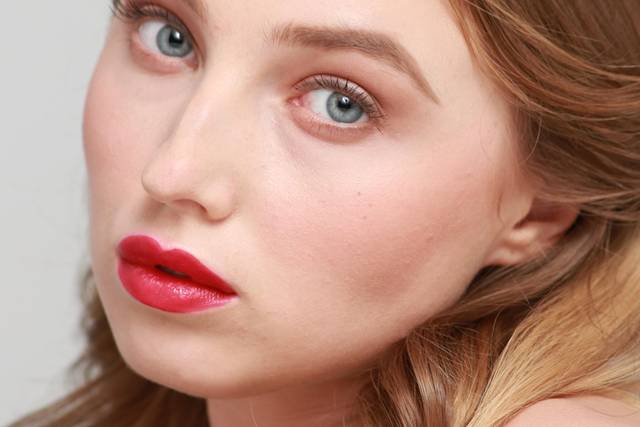 Sultry red lip