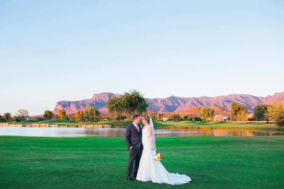 Couple in the open field