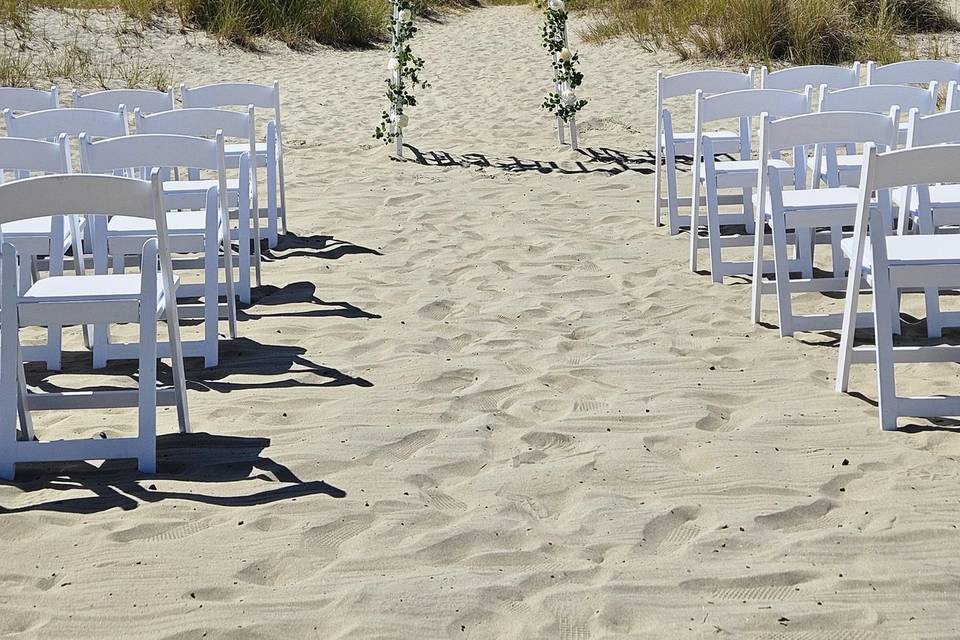 Ceremony w/ Rented Chairs