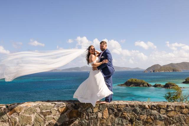 Celebrating wedded bliss.