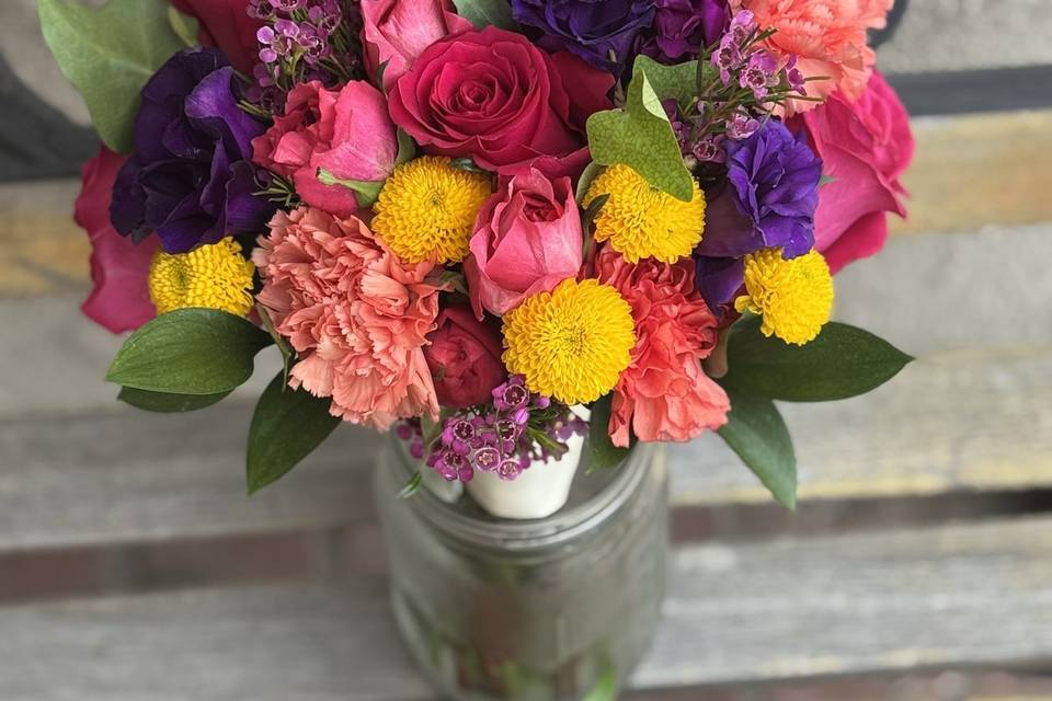 Bouquet with boutonniere