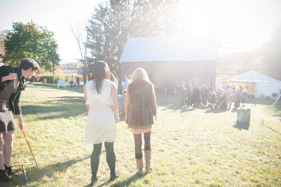 Wedding croquet!