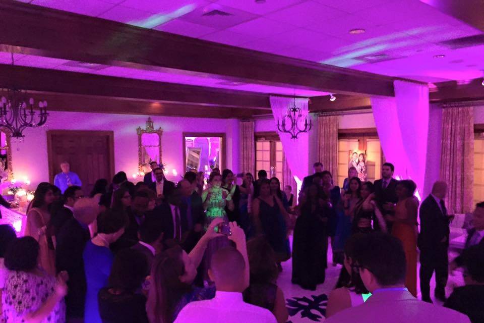 Guests dancing