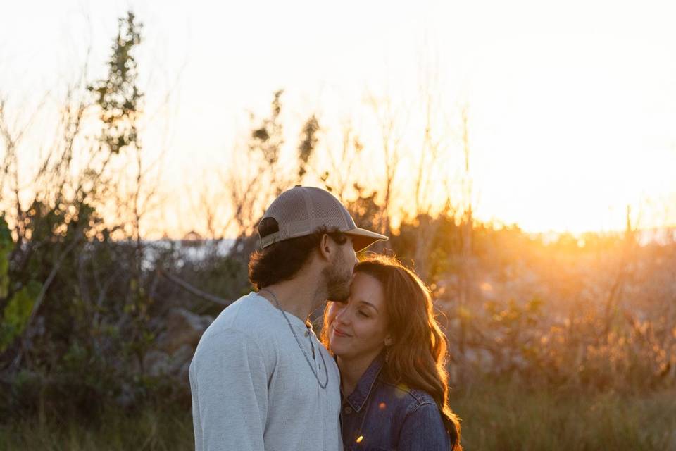 Sunset engagement photos