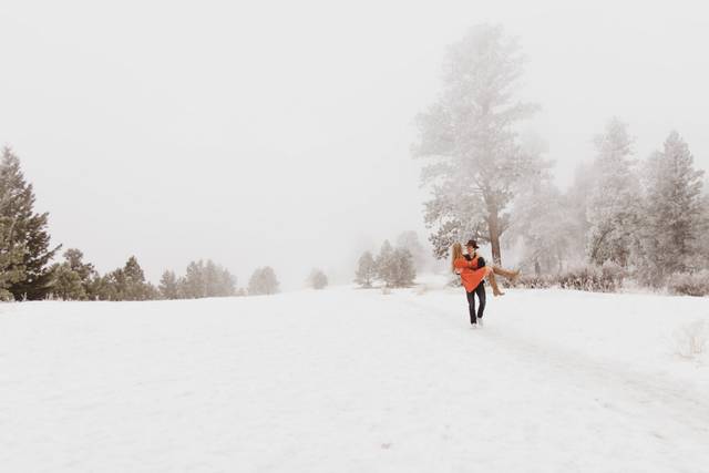 Couple in the snow