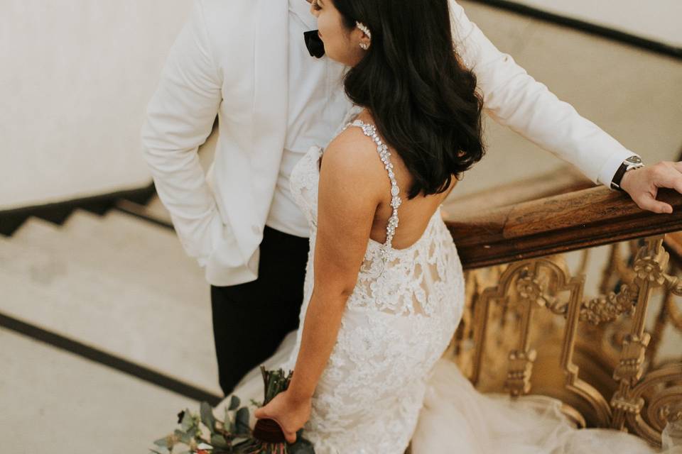 Couple at the staircase