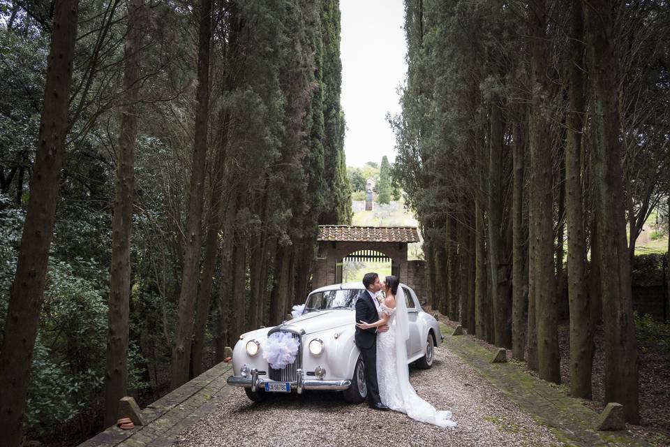 Rolls Royce bridal car