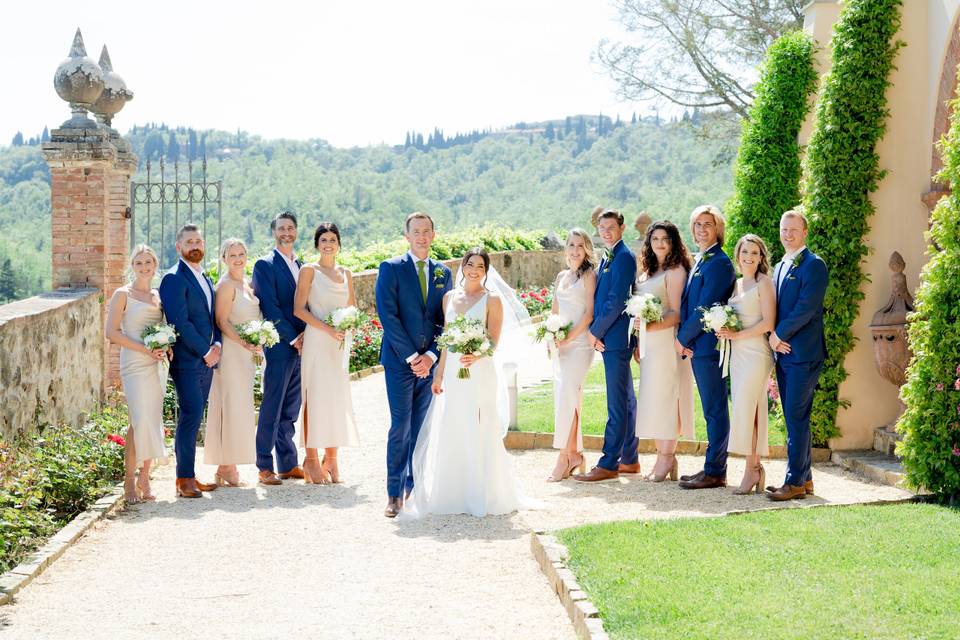 Wedding party in Siena