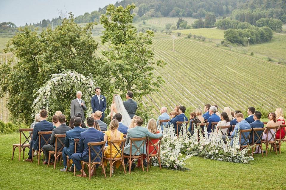 Winery ceremony