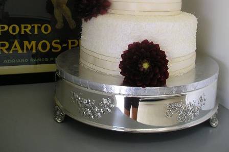 Double chocolate cake with walnuts, home made raspberries cream filling, cover with white chocolate, wedding cake specially made for Jenny Fusco, Manager of Cristophe Salon and Spa in Beverly Hills.