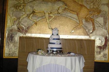 Cake table at The Queen Mary.