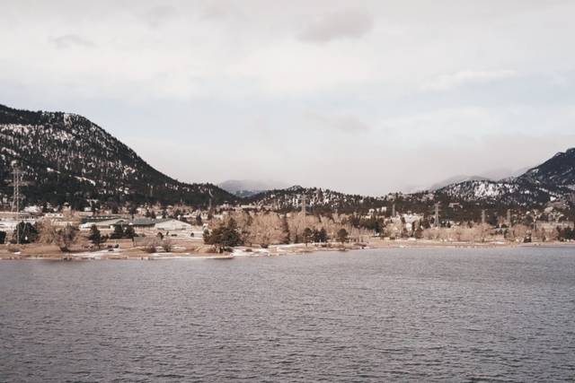 Estes Park drone shot