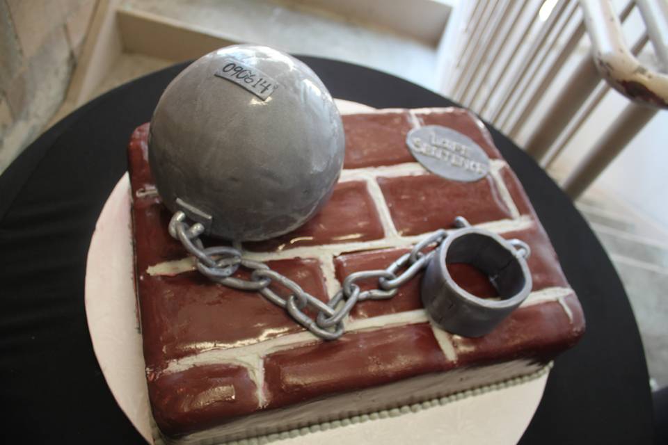 Prison sentence cake