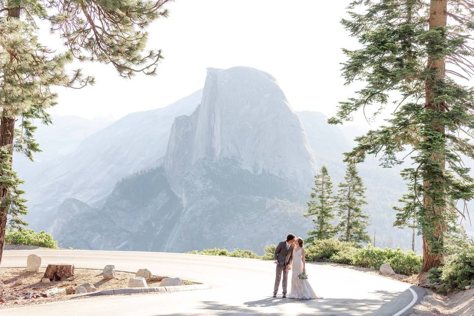 Half dome perfectly framed