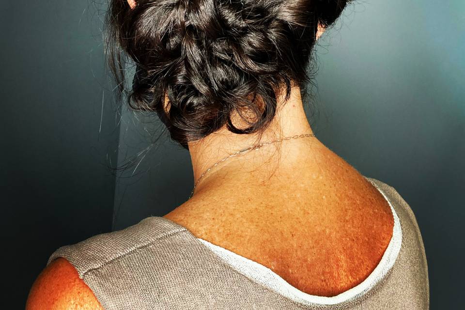 Fun messy bun!