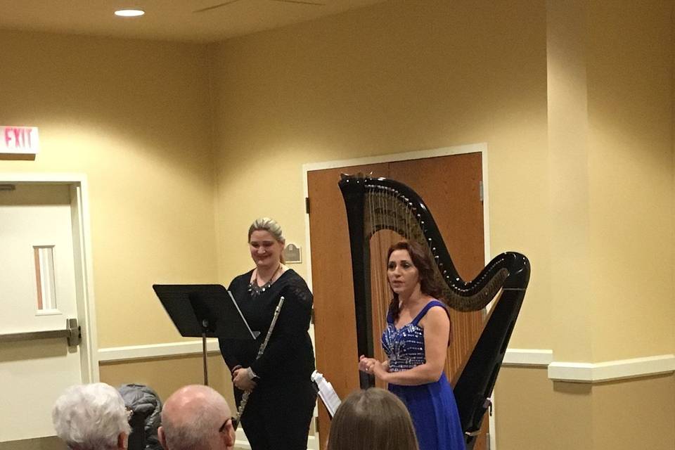 Flute and Harp Concert at Lenoir Woods