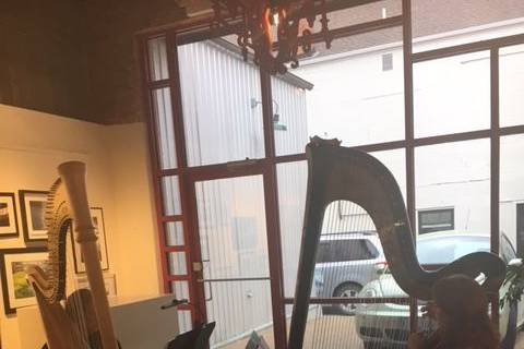 Harp Duo concert at Orr Street Studios