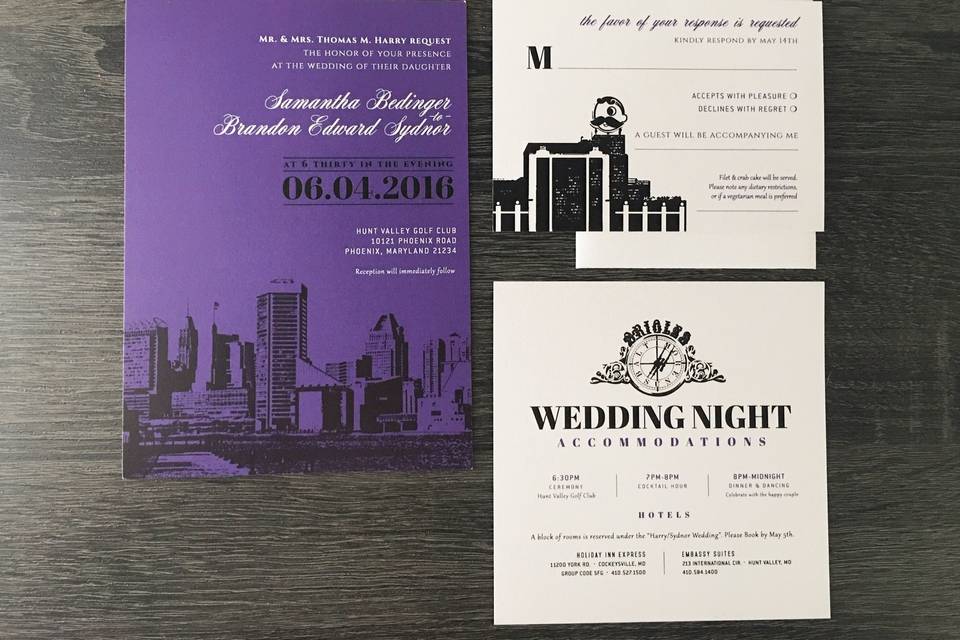 Baltimore invite package