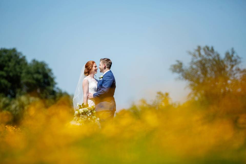 Bride and Groom wildflowers