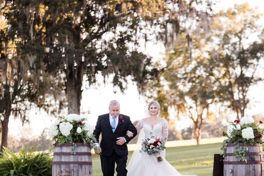 Father and bride