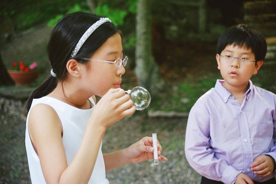 Kids at the wedding