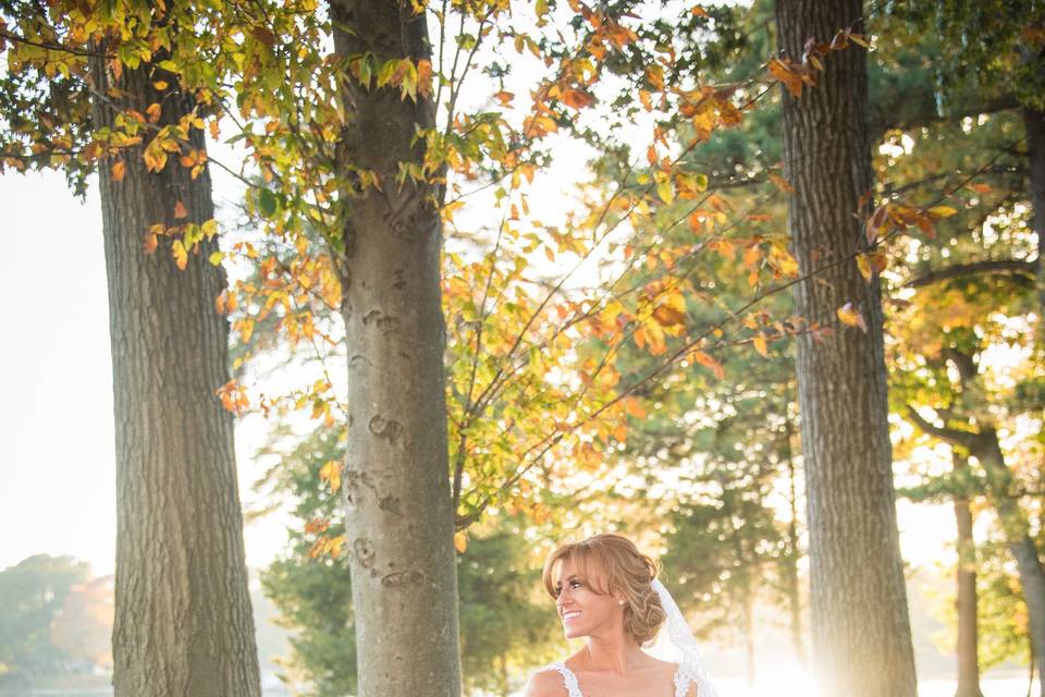 Bride in nature