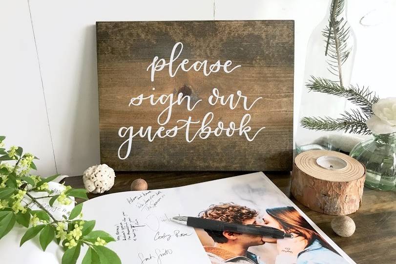 Guestbook sign