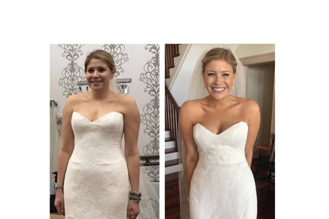 Kelley stuns in strapless