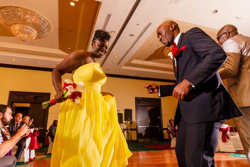 September wedding in Courtyard Marriott, Beltville, MD