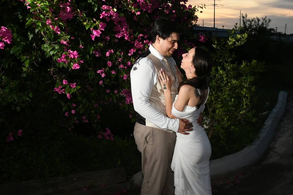 Wedding Venue With Sunset